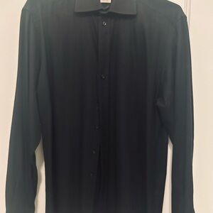 Black Men's Button-Up Shirt